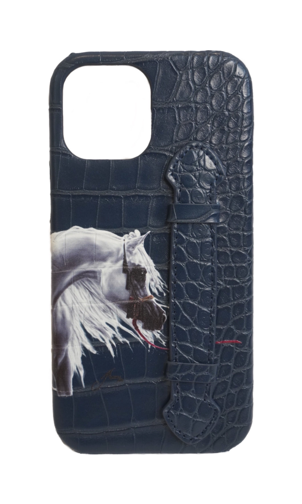 Embossed croco leather “iPhone 11/12 case”