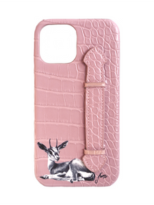 Gazelle - Embossed croco leather “iPhone 11/12 case”